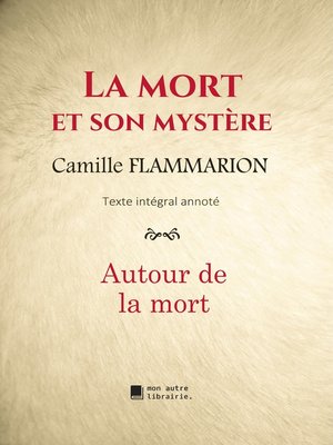cover image of La mort et son mystère